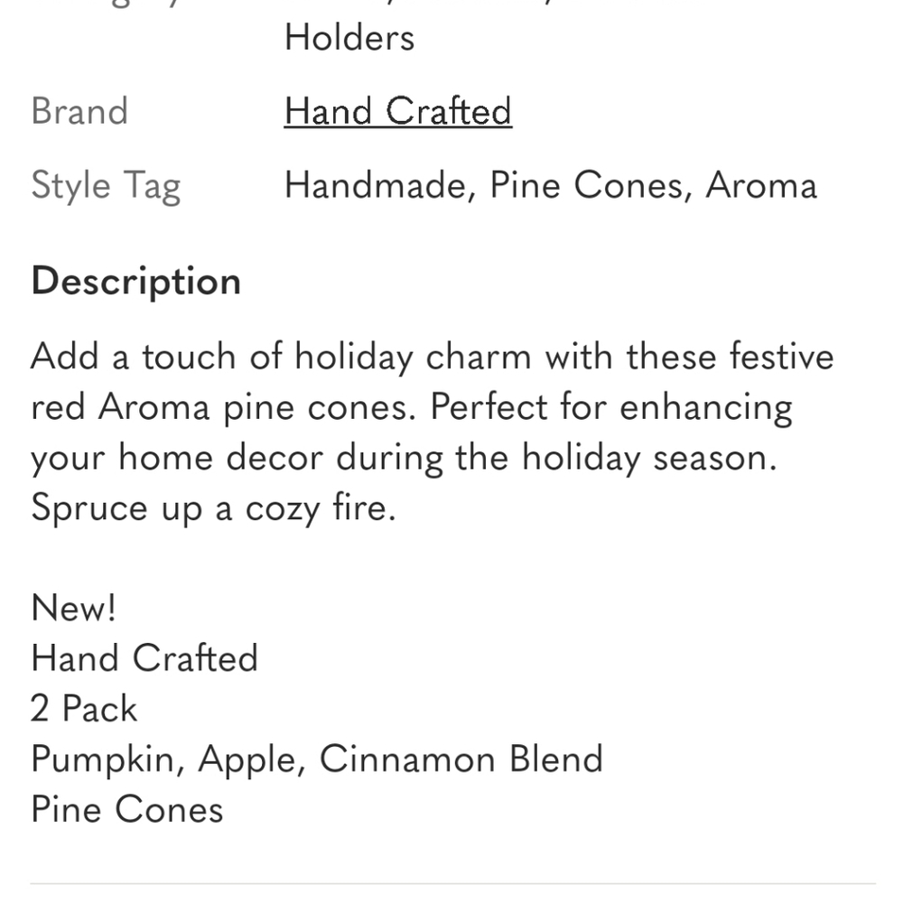LAST! Hand Crafted Festive Aroma Pine Cone Wax Starters 2 pack - Picture 7 of 8